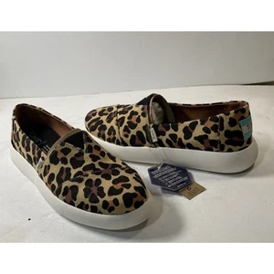 Zapatillas Tenis Toms Para Mujer Talla 8.5 Tela Punto Leopardo Deslizables - Imagen 1 de 5