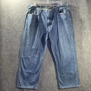 Lucky Brand Jeans Mens 42 Blue Denim Capri  Pants Long Inseam Medium Wash - Picture 1 of 14