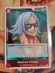 ONE PIECE CCG Masked Deuce OP02-017 Paramount War English Foil Rare - Picture 1 of 2