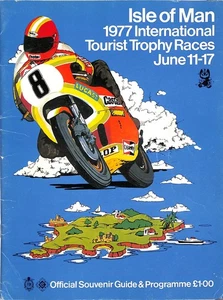 1977 ~ TT-Programm ~ Isle of Man International Tourist Trophy Motorradrennen - Bild 1 von 3