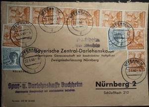 DN Bizone franqueo de diez velocidades ZF 2 recibo b (22.6.1948/6 horas) .... MW: mínimo 40.- - Imagen 1 de 1