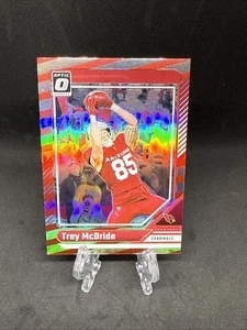 2024 Panini Optic TREY McBRIDE Red Stripe Prizm #5 SSP CASE HIT • Cardinals - Picture 1 of 2