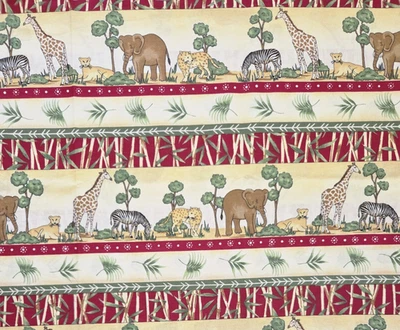 Fabric Traditions N.T.T. 2000 de colección Inc, animales de safari, 45 x 1,83 yardas.  Foto 1 de 3
