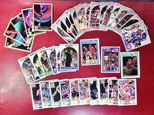 45 1989 & 1990 NBA Trading Cards Fleer NBAHoops Skybox Various Players - Picture 1 of 4