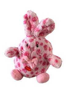 Grriggles Bowtie Buddy Hundespielzeug Hase rosa Welpenspielzeug Plüschtier Quietscher Quietscht - Bild 1 von 2