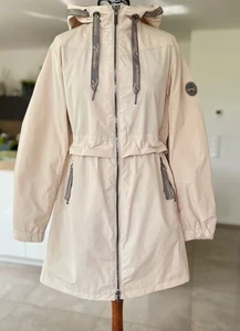 NUOVO! Cappotto HEINE Reg€99,99- giacca da mezza stagione linea A trench parka cappuccio S 36 - Foto 1 di 14