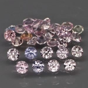 Corte Diamante Redondo 2.3mm.SIN CALENTAR Elegante Color Zafiro Madagascar 30 Piezas/2.00Ct. - Imagen 1 de 6