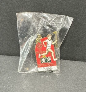1996 Atlanta Olympics Torch Relay Pin Coca Cola - NEW - Picture 1 of 1