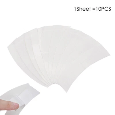 Replacement Double-sided Tape Tabs for Real Remy Human Mens Hairpiece Toupee Wig - Image 1 of 4
