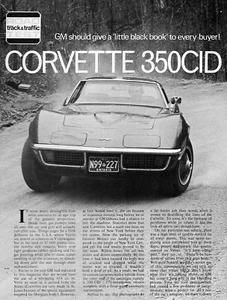 Chevy Corvette 1971 - artículo de prueba de carretera raro original - Imagen 1 de 1
