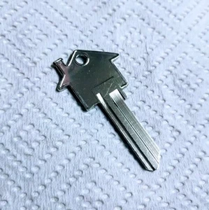 House Rules Home Shaped Key Blank - Silver - Picture 1 of 1
