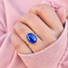 Lapis Lazuli 925 Sterling silver Band &Statement Ring Handmade Ring All Size