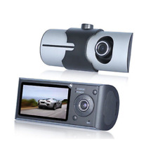 Dual Lens Dash Cam 2.7" Full HD Car DVR Camera Video Recorder w/ GPS Logger R300