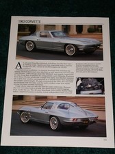 ★★1963 CHEVY CORVETTE SPEC SHEET INFO PHOTO 63 327 COUPE STING RAY CONVERTIBLE★★