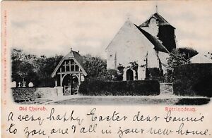 Rottingdean - St Margaret's Church - post card 1909