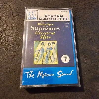 Diana Ross Supremes Greatest Hits Sealed Motown Cassette 75-663A STILL SEALED - Image 1 of 4