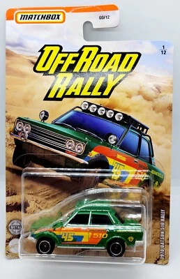 2020 Matchbox Off Road Rally Series 1970 Datsun 510 Rally Toy Truck New Mattel  - Image 1 of 2