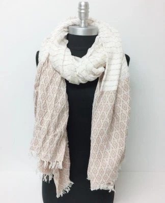 Nueva bufanda de invierno para mujer tictac a rayas mantón oblongo envoltura pashmina suave topo Foto 1 de 4