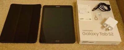 SAMSUNG GALAXY TAB S2 SM-T815 Black - Boxed - GWO - Genuine Samsung - - Image 1 of 4