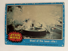 Scanlens Star Wars 1977 Card #36 Blast of the laser rifle -VG to Exc Con