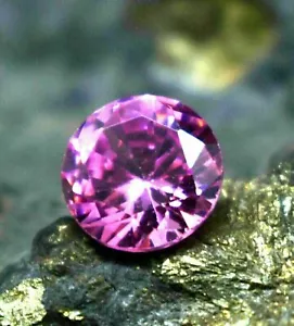 Zircone rosa naturale pietra preziosa sciolta taglio rotondo 6,91 carati certificato CGI - Foto 1 di 4