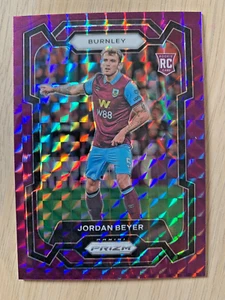 2023-24 Panini Prizm EPL purple rc JORDAN BEYER #ed 4/140!! Burnley - Picture 1 of 2