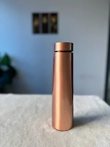 Plain Pencil Copper Drinking Water Bottle Ayurvedic & Yoga Health Benefit 650 ML - Picture 1 of 5