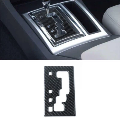 Tampa do painel de câmbio interior de carro fibra de carbono acabamento para Chrysler 300 2005-2007 - Imagem 1 de 4