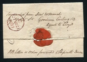 GREAT BRITAIN KENT MARITIME 1820 SPEDITION AGENT - Bild 1 von 2