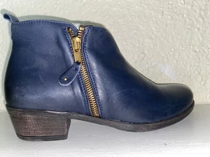 Botines Eric Michael London Cuero Azul 5.5 Cremallera 36 Europeos - Imagen 1 de 9