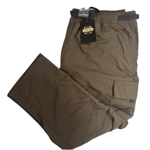 Pantalone uomo convertibile Guide Gear taglia W46 L30 marrone nuovo con etichetta - Foto 1 di 14