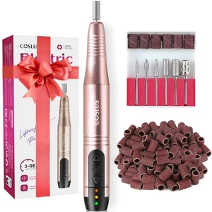 COSLUS Cordless Nail Drill Electric File: Professional for Acrylic Gel Dip Po... - Picture 1 of 9