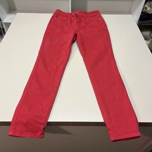 Judy Blue Jeans Damen Größe 9/29 Rot Garment Dyed Skinny Jeans Urlaub - Bild 1 von 13