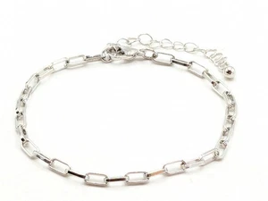 Silberfarbene Büroklammer Armband Schmuck - Bild 1 von 8