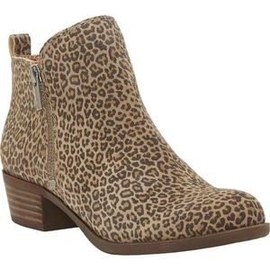 Lucky Brand Womens Basel Brown Ankle Boots Shoes 6.5 Wide (C,D,W) BHFO 6847 - Bild 1 von 5
