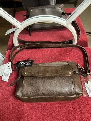 Bolso Bandolera Ajustable Bueno Marrón Imitación Cuero Foto 1 de 4