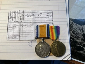 Ww1 War+victory Medal. Pte S KNIGHT. DEVON REGT C 322 - Picture 1 of 6