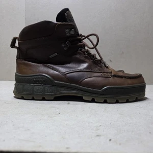 ECCO Mens Track 25 GoreTex Waterproof Mid High Hiking Boots Leather Uk 10 EU44 - Picture 1 of 14