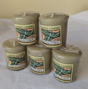 Citrus & Sage Yankee Candle Windlichter 5 Stück nicht mehr produziert - Bild 1 von 5