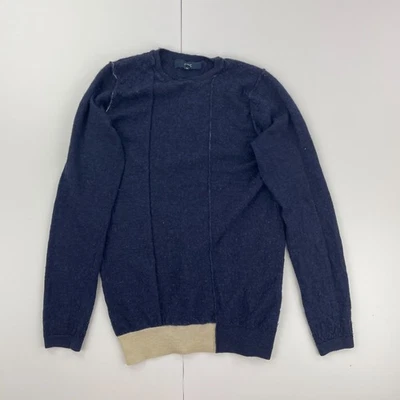 SIGUIENTE Jersey 10 Azul Mujer Cuello Redondo Tejido 100% Lana Merino Foto 1 de 4