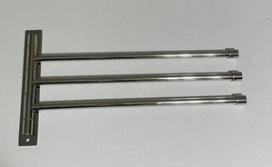 Triple Swing Arm Towel Bar - Polished Chrome - Picture 1 of 3