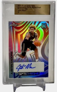 2021-22 Leaf Metal Justin Moore Prismatic RWB Auto Pre-Production Proof RC #1/1 - Picture 1 of 3