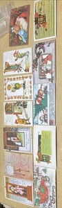 96 Vintage Kunstwerke Weihnachtspostkarten 8 Stück je 12 Stile alte Welt Schrift - Bild 1 von 21