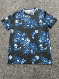 Camiseta retro 2016 Nintendo Super Mario adulto grande azul hawaiano estampado floral - Imagen 1 de 8