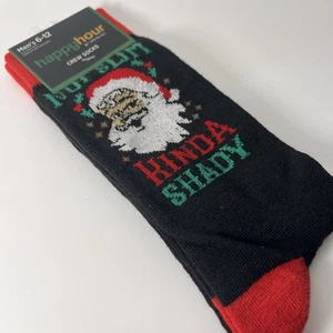 Tipsy Elves Happy Hour Santa Socks "Not Slim Kinda Shady" Eminem Funny Sz 6-12 - Picture 1 of 6