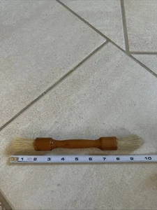 Vintage 2 Sided Shaving Brush - Wooden Handle Horse Hair Bristles - West Germany - Picture 1 of 7