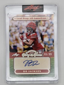 2025 LEAF GLORY OF THE GAME #FG-BJ1 BO JACKSON /99 AUTO - Picture 1 of 2