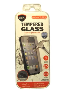 iPhone 5/5S/5C iHip Hartglas Displayschutzfolie - Vollständige Abdeckung - Bild 1 von 3