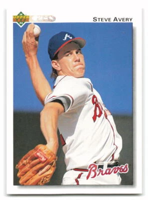 Steve Avery 1992 Upper Deck BASEBALL #475 Atlanta Braves - Image 1 of 2