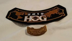 Harley Davidson HOG 2015 Rocker Patch and Pin - Bild 1 von 2